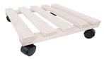 Plantenroller Plantentrolley Vierkant Wit 30x30cm voor bi..., Tuin en Terras, Verzenden, Nieuw