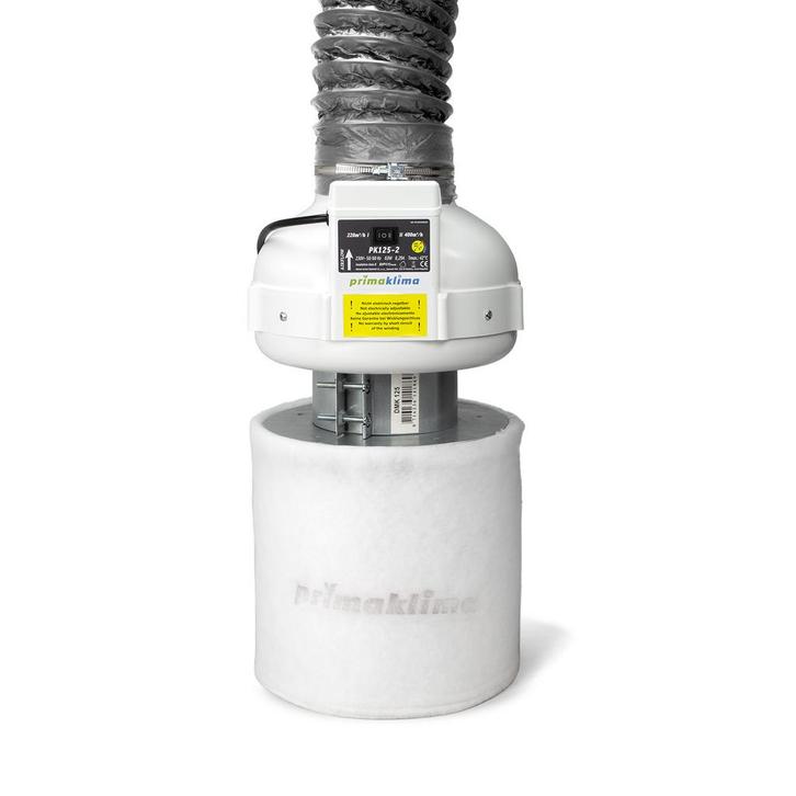 Prima Klima PKVS-125-2 Afzuigset - 220m³/u tot 400m³/u, Doe-het-zelf en Verbouw, Ventilatie en Afzuiging, Nieuw, Ophalen of Verzenden