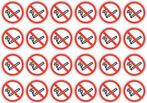Verboden te roken - Stickers - Set 24 stuks (227.08, Verzenden, Nieuw, Overige typen
