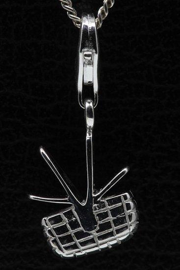 Zilveren Picknickmand hanger en/of bedel, Sieraden, Tassen en Uiterlijk, Bedels, Verzenden