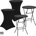 2dekans | Infinity Goods 2x Stevige Zwarte Statafel + 2x, Huis en Inrichting, Ophalen of Verzenden, Zo goed als nieuw