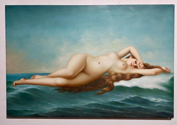 Scuola italiana (XX), da Cabanel - La Venere dellOnda, Antiek en Kunst, Kunst | Schilderijen | Klassiek