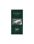 2003 BENTLEY ARNAGE R BOORDMAP DUITS, Auto diversen, Handleidingen en Instructieboekjes