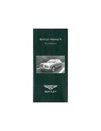 2003 BENTLEY ARNAGE R BOORDMAP DUITS, Auto diversen