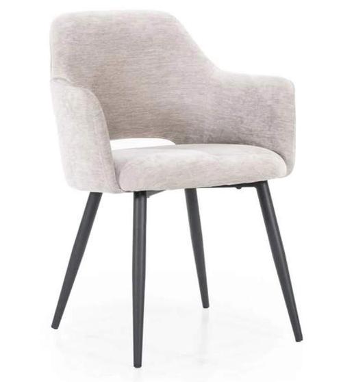 Fauteuil Esmee - Beige Mellow - 95936 - fauteuils, Huis en Inrichting, Stoelen, Nieuw, Stof