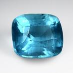 Blauw Aquamarijn - 18.76 ct - Gemological Institute of, Sieraden, Tassen en Uiterlijk, Edelstenen, Nieuw