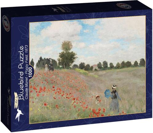 Claude Monet - Poppy Field Puzzel (1000 stukjes) | Bluebird, Hobby en Vrije tijd, Denksport en Puzzels, Nieuw, Verzenden