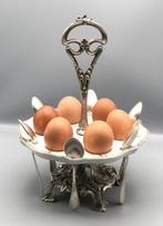 Eierdopje - Serviteur à oeufs 1880 - Porselein, Regule, Antiek en Kunst