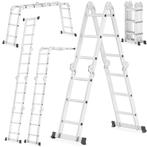 Aluminium Vouwladder 4,50m | tweedekansje | Flexibel, Nieuw, Ophalen of Verzenden, Ladder, Opvouwbaar of Inschuifbaar
