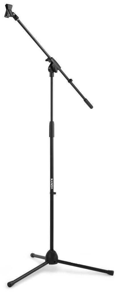 Vonyx MS10 Microfoonstandaard zwart in hoogte verstelbaar in, Muziek en Instrumenten, Standaards, Nieuw, Verzenden
