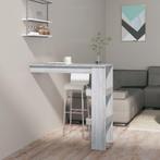 vidaXL Bartafel wandgemonteerd 102x45x103,5 cm bewerkt hout, Verzenden, Nieuw