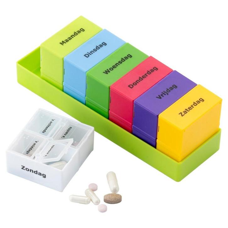 Pillendoos tafelmodel, 7 dagen met 4 dagdelen, Diversen, Verpleegmiddelen, Ophalen of Verzenden