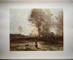 Jean-Baptiste-Camille Corot (1796-1875) - Paysage, Antiek en Kunst