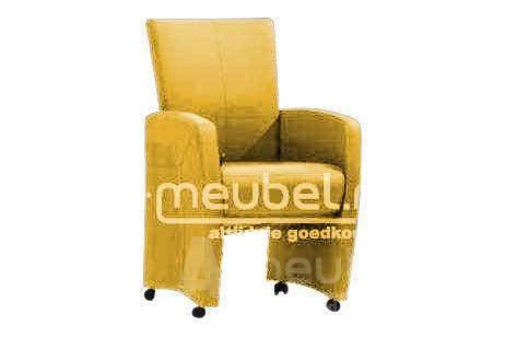 Eetkamerstoel Carlo - eetkamerstoelen - Geel, Huis en Inrichting, Stoelen, Nieuw, Stof