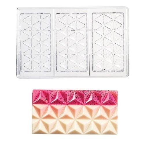 Martellato Chocolademal Pyramide Tablet (3x) 13,8x7,2x1,1 cm, Hobby en Vrije tijd, Taarten en Cupcakes maken, Nieuw, Verzenden