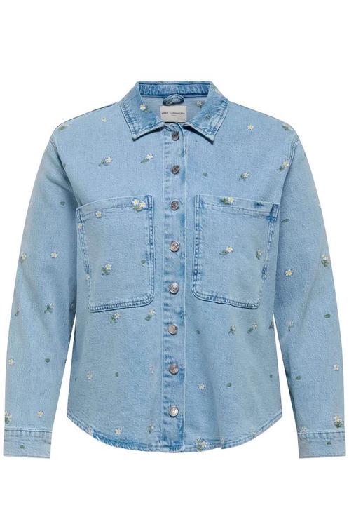 ONLY blouse jasje denim borduur Maat:, Kleding | Dames, Blouses en Tunieken, Overige kleuren, Nieuw, Verzenden