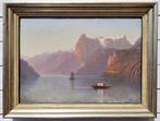 Ernst I Hodel (1852-1902) - Urner Lake in Switzerland - NO, Antiek en Kunst, Kunst | Schilderijen | Klassiek