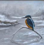 Lodewijk Busing (1965) - IJsvogel in winterlandschap