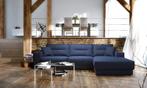 Loungebank Venray - loungebanken - Blauw, Huis en Inrichting, Banken | Sofa's en Chaises Longues, Nieuw, Stof