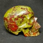 Uitzonderlijke handgesneden menselijke schedelbeeldhouwwerk