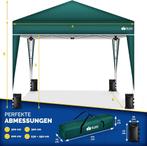Tillvex® Partytent - 3x3m - Paviljoen - Easy Up - Groen, Tuin en Terras, Verzenden, Nieuw
