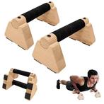 Set van 2 Houten Push-up Bars – Parallettes Antislip, Verzenden, Nieuw
