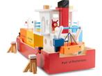 New Classic Toys Grote Houten Speelgoed Containerboot -, Verzenden, Zo goed als nieuw