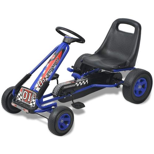 vidaXL Skelter met pedalen en verstelbare zitting blauw, Kinderen en Baby's, Speelgoed | Buiten | Voertuigen en Loopfietsen, Nieuw