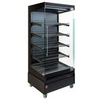 Warmte vitrine, zelfbediening, met glazen deur, op wielen -, Verzenden