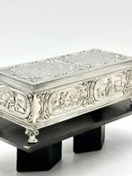 No reserve-Antieke Hollands zilveren Lepeldoos met oud