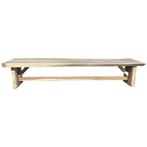 Boomstamtafel 400x100xH77,5 cm - bladdikte 10 cm geschoord, Ophalen of Verzenden, Nieuw