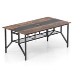 LIVSK Vergadertafel 180 cm - Voor 6-8 Personen - Kabeldoorvo, Verzenden, Nieuw