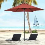 TRUUSK Parasol Ø196 Cm, Draaibare Parasol Met Kantelfunctie,, Verzenden, Nieuw