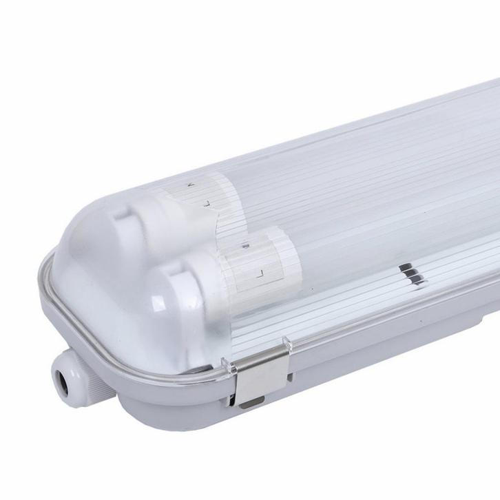 IP65 Polycarbonaat TL Armatuur voor 2 LED Buizen 150CM, Tuin en Terras, Buitenverlichting, Nieuw, Led, Aluminium, Verzenden