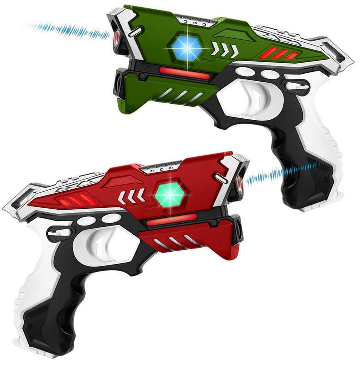 KidsTag Lasergame set - 2 Laserguns voor kinderen, Kinderen en Baby's, Speelgoed | Buiten | Actiespeelgoed, Nieuw, Ophalen of Verzenden