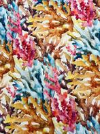 Exclusieve stof met koraal - mediterrane stijl - Textiel -