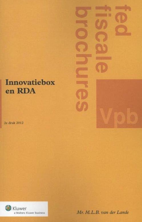 9789013077261 Fiscale brochures  -   Innovatiebox en RDA, Boeken, Studieboeken en Cursussen, Nieuw, Verzenden