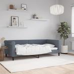 vidaXL Slaapbank 90x190 cm fluweel donkergrijs, Huis en Inrichting, 90 cm, Eenpersoons, Verzenden, Nieuw