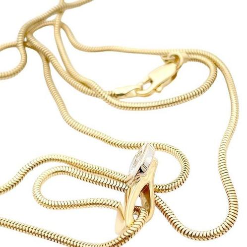 Hanger - 18 karaat Geel goud - 0.34ct. tw. - Diamant - Bezel, Sieraden, Tassen en Uiterlijk, Antieke sieraden