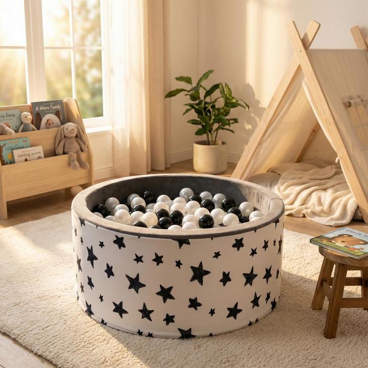 Speelgoed Ballenbak | Sterrenpatroon | 200 Ballen | Laatste!, Kinderen en Baby's, Speelgoed | Overig, Jongen of Meisje, Nieuw