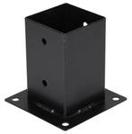 Starx Paalhouder op plaat 92x92 mm Zwart, Doe-het-zelf en Verbouw, Ophalen of Verzenden, Nieuw