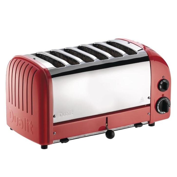 Dualit Vario broodrooster 6 sleuven rood 60154, Zakelijke goederen, Horeca | Keukenapparatuur, Verzenden