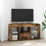 vidaXL Hoek LED TV Kast Gerookt eiken 105 x 40 x 50 cm, Huis en Inrichting, Kasten | Televisiemeubels, Minder dan 50 cm, Verzenden