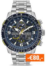 Citizen JY8078-52L Promaster Sky Blue Angels horloge, Staal, Verzenden, Nieuw, Polshorloge
