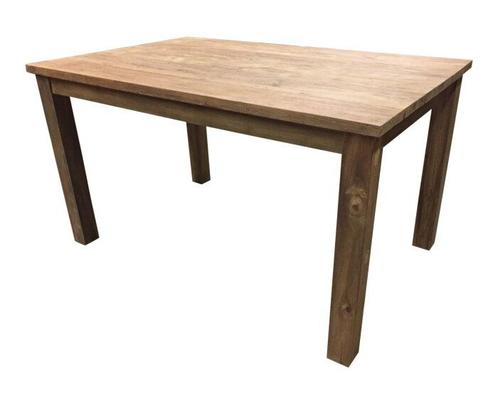 Rustieke Teak Eettafel - Java - 220 x 100 cm, Huis en Inrichting, Tafels | Eettafels, Nieuw, Ophalen of Verzenden