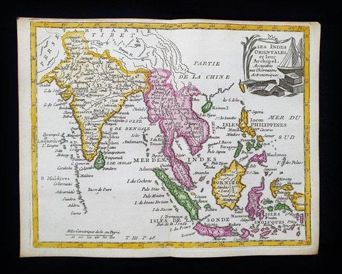 Azië - Oost-Indië / India / Malakka / Indonesië / Filipijnen, Boeken, Atlassen en Landkaarten