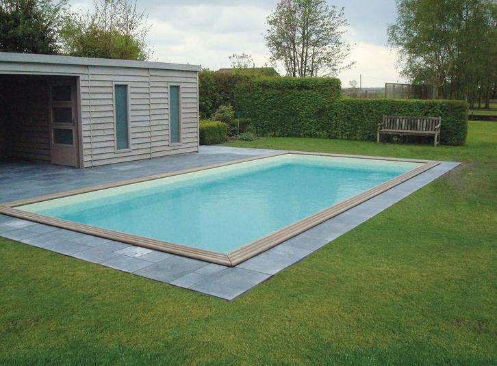 Gardipool QUARTOO 3,50 x 6,60 x 1,33 m - grenen rand, Tuin en Terras, Zwembaden, Ophalen of Verzenden
