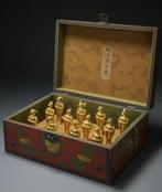 Dierenriem zegels inclusief kist 40 cm / 8 kg - Verguld