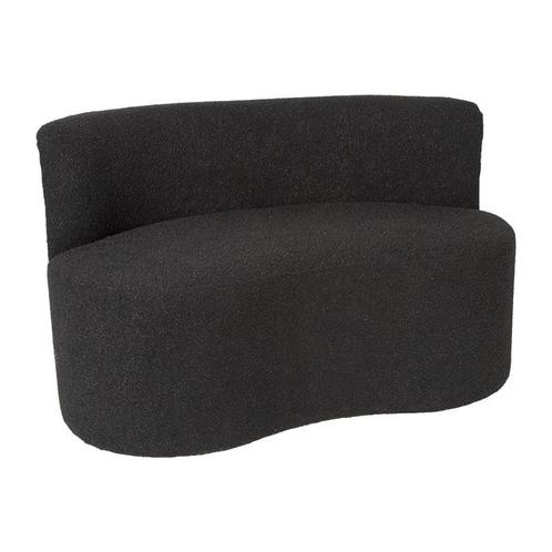 Teddy loveseat - zwart - 71x120x71 cm, Huis en Inrichting, Banken | Bankstellen, Verzenden