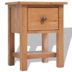 vidaXL Nachtkastje 36x30x47 cm massief eikenhout, Minder dan 45 cm, Verzenden, Nieuw, Minder dan 55 cm
